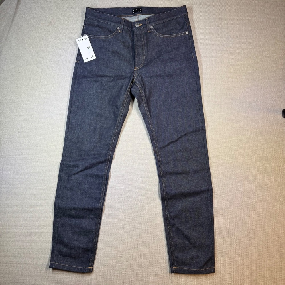 ASKET Mens The Raw Denim Jean Blue Italy Size 31x30 NWT